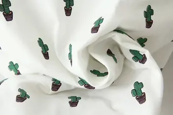 Nauja Vasaros marškinėliai Moterims Kaktusas Spausdinami T Marškinėliai Mielas Slim trumpomis Rankovėmis Moteriška T-Shirts O Kaklo Viršūnes Tees
