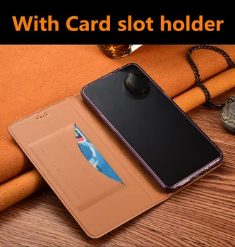 Natūralios odos magnetinio telefono atveju, jei kortelės turėtojas kišenėje OnePlus 7T Pro/OnePlus 7T/OnePlus 7 Pro/OnePlus 7 telefono dangtelis dėklas