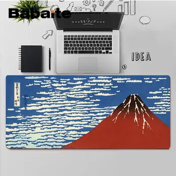 Babaite Aukštos Kokybės Japonijoje, Fuji kalnų banga žaidėjus žaisti kilimėliai Kilimėlis Nemokamas Pristatymas Didelis, Mouse Pad Klaviatūros Kilimėlis