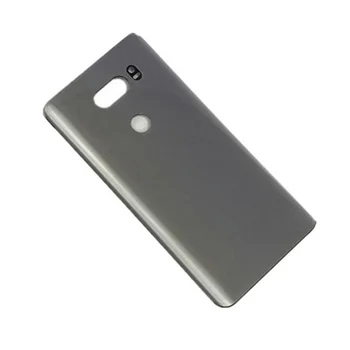 Dėl LG V30 Plius Atgal Baterijos Dangtelis Galinių Durų apdailos Būsto Atveju Stiklas+klijuojamas Lipdukas Su Logo