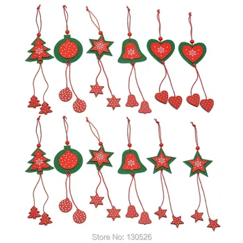 12Pcs Naujų Kalėdų eglutės dekoravimo įrankiai, namų žvaigždė širdies Ornamentas Kalėdų Dekoracijas Namų Ir Medžių Įvykis Šalies prekių