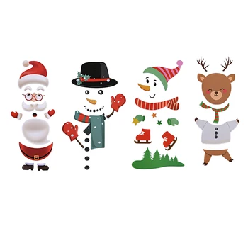 Zz-Kalėdų Senį Briedžių Šaldytuvas Magnetas Santa Claus Mielas Ir Įdomus Šaldytuvas Magnetas Kalėdinė Dekoracija