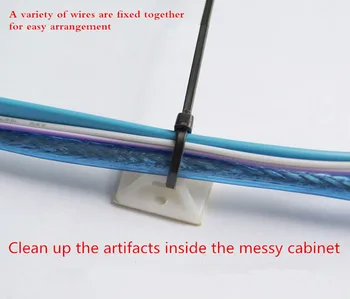 Sienos linijos valdymo prietaisas pastas elektros laidai fiksuotojo įrašą, lipnios kaklaraištis diržas fiksuota sėdynės nemokamas pristatymas