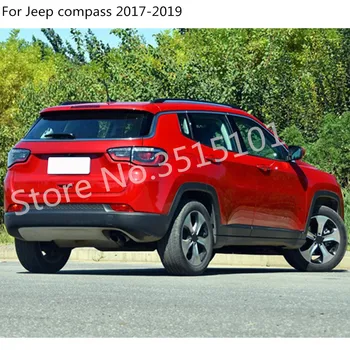 Už Jeep Compass 2017 2018 2019 2020 Automobilio Galinio galinio vaizdo Šoninių Stiklo, Veidrodžio Apdaila Rėmo Lietaus apsauga Saulės Skydelis Šešėliai, Antakių 2vnt