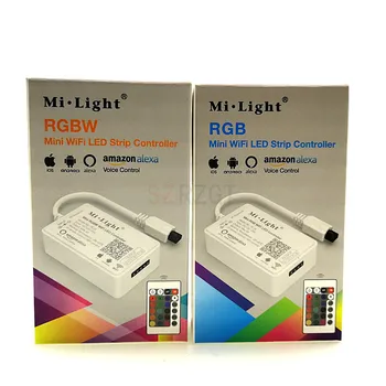 Mi.šviesos Mini WiFi LED Smart Šviesos Valdiklis + 24 IR Raktas Nuotolinio 4G Grupė Alexa Kontrolės RGB / RGBW LED Juostos