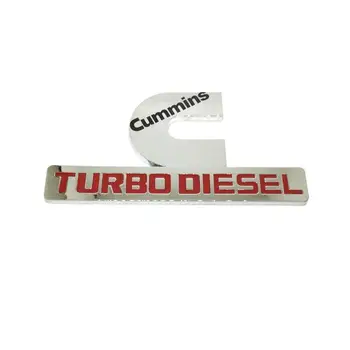 ABS Plastiko Cum min TURBO DYZELINIŲ Automobilių Lipdukas Logotipas Ženklelis Embleme Emblema