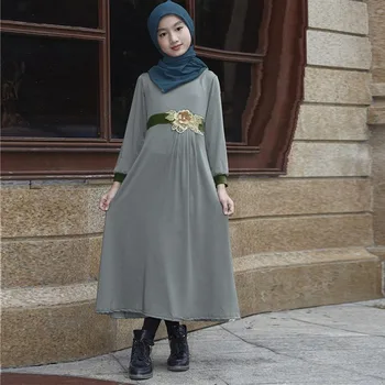 Tradicinis Dubajus, Saudo Arabija, chalatas, Mada Vaikams, Vaikų Abaja Drabužių Musulmonų Suknelės mergaitėms Abaja Islamo Vaikų drabužiai