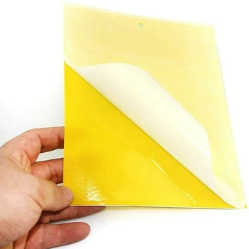 100vnt Lipni Skristi Gaudyklė Popieriaus Geltona Spąstus Vaisių Musių Vabzdžių Klijai Catcher Dual-Sided 20X15cm