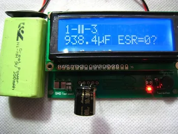 M8 ESR matuoklio LCD Tranzistorius Testeris Kondensatorius Induktyvumą Rezistorius PNP, NPN Mosfet Skaitmeniniu Apšvietimu LC Matuoklis MOS NPN