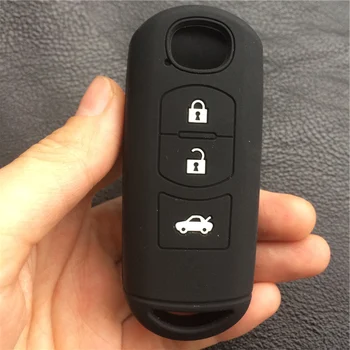 ZAD Silikono guma automobilio raktas padengti atveju dėl Mazda 2 3 5 6 8 Atenza CX5 CX-7 CX-9 MX-5 IR RX smart 3 mygtukas mygtukas padengti