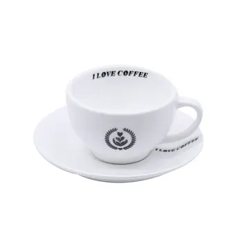 320ML Plačiai Burnos Latte Puodelis Barista Konkurencijos Latte Puodelis Iškilumo keramikinis Puodelis Kavos Puodelį 200ml