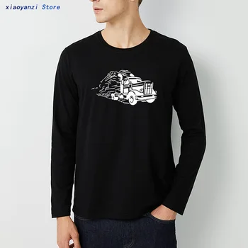 Sunkvežimių Spausdinti Marškinėlius Naujas Mados Vyrai Moterys T-shirt Transformatoriai Sunkvežimių Spausdinti Hip-Hop Marškinėliai long rankovėmis Viršūnes Tees