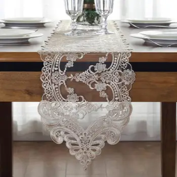 15Top Prabanga Europos stalo runner elegantiškas nėrinių dekoratyvinis staltiesė romantiška fortepijonas viršelis arbatos staltiesės valgomasis stalas apima