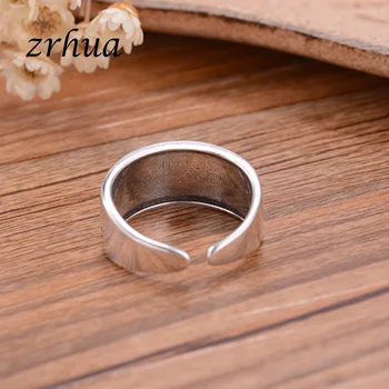 ZRHUA Romantiška Vestuvių Žiedai, Papuošalai Kubinių Zirconia Žiedas, skirtas Moterims, Vyrams, 925 Sterlingas Sidabro Žiedai Priedai Derliaus Piršto Anel