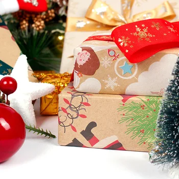 Vyniojamasis Popierius Kalėdų Žalia Apdaila Amatų Popieriaus Dovana Wrap Artware Pakavimo Pakuotės Popieriaus Kraft Popieriaus 50*70cm