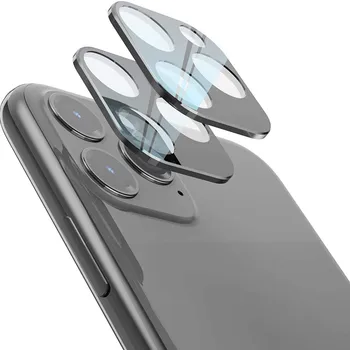 Metalas, Grūdintas Stiklas Ekrano Galinio vaizdo Kamera, Objektyvas Protector, iPhone 12Pro Max 6.7 Objektyvas Apsauginė Plėvelė 3D Visišką Titano