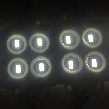 Grupė 20pcs/daug vandeniui SMD5630 4leds led modulis DC12V baltas LED apšvietimas, vidaus/lauko šviesos