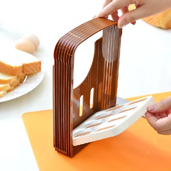 Nešiojamų Duonos Peilis Taurę Cutter Sandwich Maker Pjaustyklės Sulankstoma ir Reguliuojamas Galvos Cutter Stovo Pjovimo Vadovas