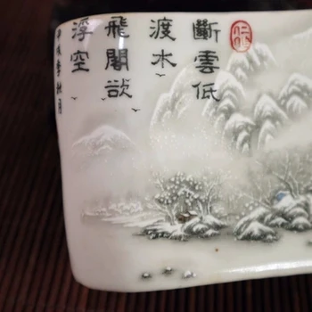 Jingdezhen Antikvariniai Porceliano Buities Pastelinių Ruixuefeng Metų Cool Gimdos Kaklelio Porceliano Pagalvę Apdaila