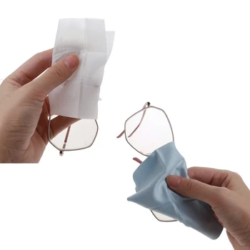 Anti-rūko audiniu akinius Išankstinio šlapias anti-rūko objektyvas servetėlės Atskirai supakuoti defogger akinius medžiaga