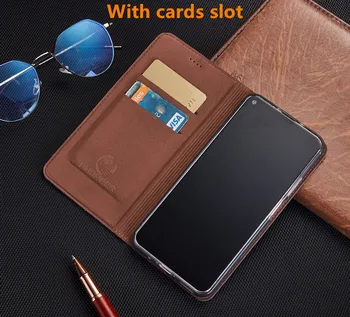 Natūralios odos magnetinio apversti atveju kortelė kišenėje Asus ZenFone 3 ZE552KL/Asus ZenFone 3 ZE520KL telefono dėklas su kisckstand rubisafe