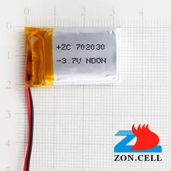 Pagrindinio 3.7 V 500mAh belaidės pelės mygtuką 702030 Bluetooth baterija polimero ličio baterija Li-ion Ląstelių