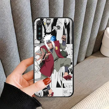 Naruto Jiraiya Telefono dėklas Padengti XIAOMI Redmi Pastaba 3 4 4 5 6 7 8 9 Pro T S Max black Premjero Gana Ląstelių 3D Coque Silikono