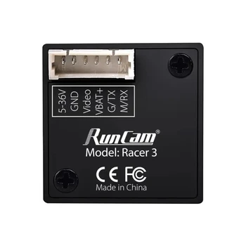 RunCam Racer 3 Mini FPV Kamera CMOS 1000TVL Super WDR 6ms Latency 1,8 mm/2.1 mm, FPV Lenktynių Drone
