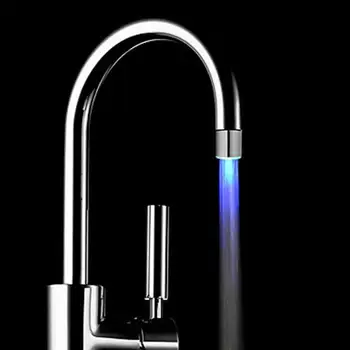 Atsparumas korozijai durableTemperature Jutiklis 3 Spalvų Virtuvės Vandens čiaupas Maišytuvas Švyti Dušo LED Šviesos Švytėjimas