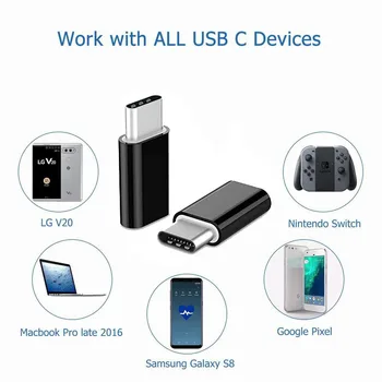 Tipas-C Adapter USB C, Mikro USB Laidas Universalus USB C Tipo Adapteris, skirtas 