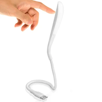 Nešiojamų LED USB Lempa Jutiklinį Jungiklį Lankstus USB Knygos Šviesa Reguliuojamas LED Kieto Stalo Lempos Nešiojamas Miegamojo Apšvietimo Tyrimas