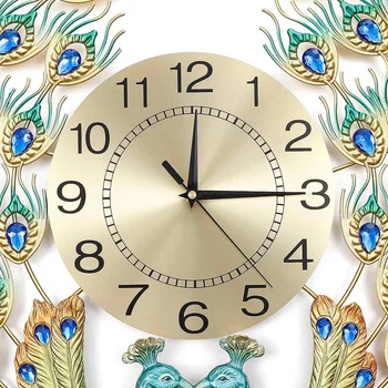 Modernus Dvivietis Povas Sieninis Laikrodis 60x60cm Namų Dekoro Gyvenimo Kambario, Miegamasis Išjungti Didelių Metalinių Skaitmeninis Žiūrėti Laikrodžiai Dekoracija Dovanos