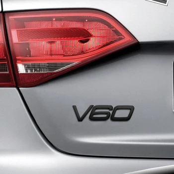 Automobilių Galinis Kamieno 3D Raidės Logotipas Lentele Lipdukas ABS VOLVO XC60 XC90 V40 V60 S80 S60 T4 Bagažinės Ženklelis Pakeisti Priedus