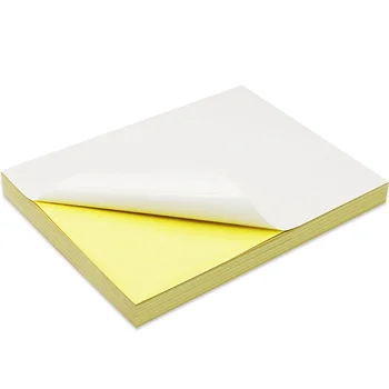 100 Lapų A4 formato Baltas Lazerinis Spausdintuvas, Rašalinis Popieriaus Amatų Kopijuoklis Lipdukai Matinis rašomasis Popierius Sutirštės Spausdinimui Popieriaus Etiketė
