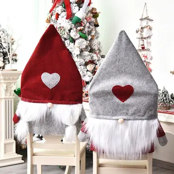 Kalėdų Kėdė Galinį Dangtelį Pliušinis Gnome Santa Sąlyga Skrybėlę Kalėdinė Dekoracija Namuose Naujųjų Metų Šaliai Kalėdos Dovanas