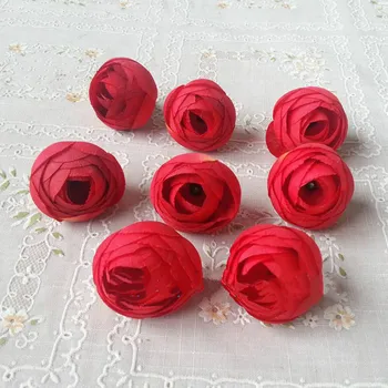 10VNT 35mm Dirbtinio Šilko Arbata, Rožių Kamelijos Gėlės Galvos Dėl Vestuvių Dekoravimas 