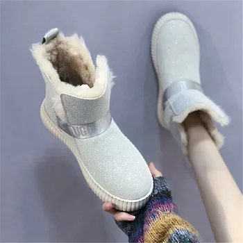 Mados platforma sniego batai moterų rudenį ir žiemą 2020 naujus velvet sutirštės viduryje, vamzdelis, batai moterims atsitiktinis moterų batai