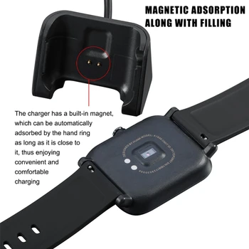 Usb Įkrovimo Kabelis Lopšys Dokas Įkroviklio Xiaomi Huami Amazfit Pvp Smart Watch Jaunimo Edition Smartband Įkrovikliai