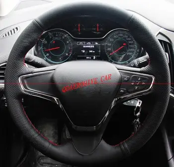 QDAEROHIVE Dirbtinis mikro pluošto Oda Automobilio Vairo Dangtelis Chevrolet Cruze Voltų. 2016 M. 2017 M. Naujos Cruze+