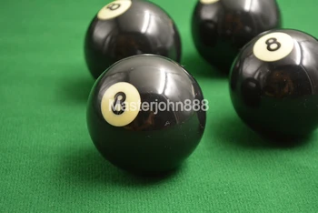 4pcs Baseinas, Biliardas 8 Ball Juodos spalvos Standartinės 57mm Kamuolys Nemokamas Pristatymas
