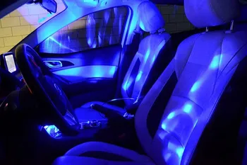 Automobilių Stiliaus Automobilinis USB LED Spalvinga Atmosfera, Šviesos Jeep Cherokee Comanche Vadas Commando Kompasas Siuntėjas Grand Cheroke