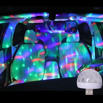 Automobilių Stiliaus Automobilinis USB LED Spalvinga Atmosfera, Šviesos Jeep Cherokee Comanche Vadas Commando Kompasas Siuntėjas Grand Cheroke