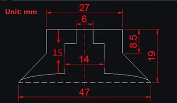 4pcs Gumos Pėdos Varnas 2.4 3D spausdintuvas Anti-slip gumos šoko trinkelėmis 3d spausdinimo dalys