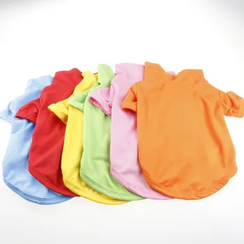 Gryna spalva šunelis polo marškinėliai vasarą Augintiniai, Šunų Drabužius trumpomis Rankovėmis Mielas Polo Marškinėliai Maži Šunys, Drabužiai XS-XL