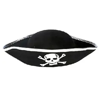 Tri Kampe Pirate Hat - Trys Profiliniai Piratų Kostiumų Aksesuaras Skrybėlę