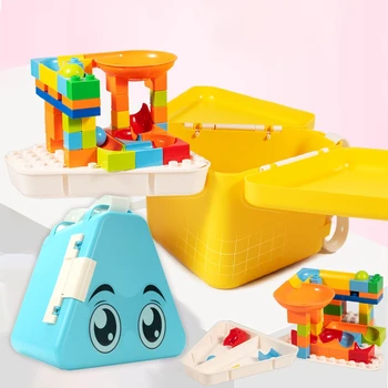 Blokuoti Žaislų Saugojimo Dėžutė Nešiojamų Saugojimo Dėžutė Vaikų Žaislų Saugojimo Dėžutė su Mažų Dalelių pagrindinės Plokštės