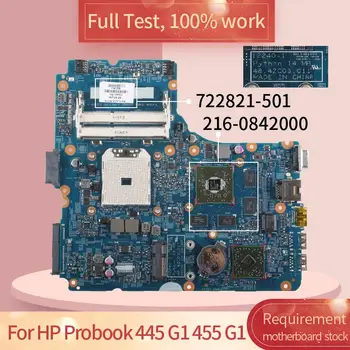 HP Probook 445 G1 455 G1 12240-1 722821-501 216-0842000 DDR3 Nešiojamojo kompiuterio motininės Plokštės visą bandymo darbas