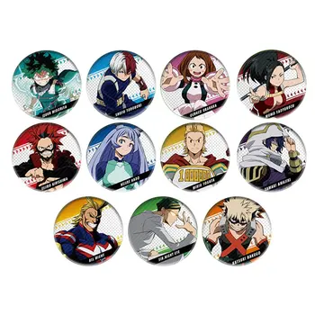 1 Set Anime Emblemos Mano Herojus Akademinės Bendruomenės Mygtuką Pin Anime Ženklelis Mano Herojus Akademinės Bendruomenės
