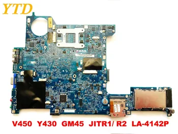 Originalus lenovo V450 Y430 nešiojamas plokštė V450 Y430 GM45 JITR1 R2 LA-4142P išbandyti gera nemokamas pristatymas