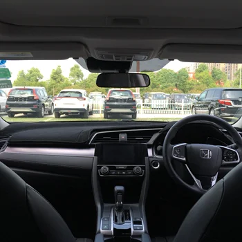 Dashmats automobilių optikos reikmenys prietaisų skydelio dangtelis honda civic 2016 10-osios kartos rhd